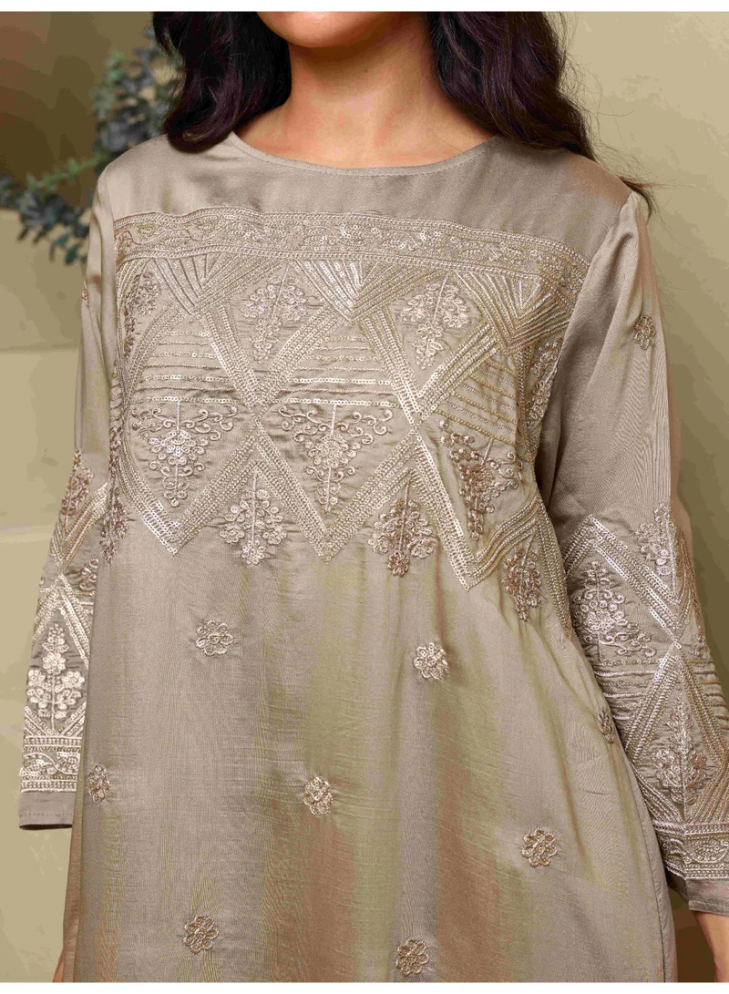 IKKXA IKKXA Inaya Jalabiya IK4029 Brown